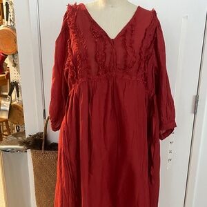 Linen Dress made in Thailand NWT